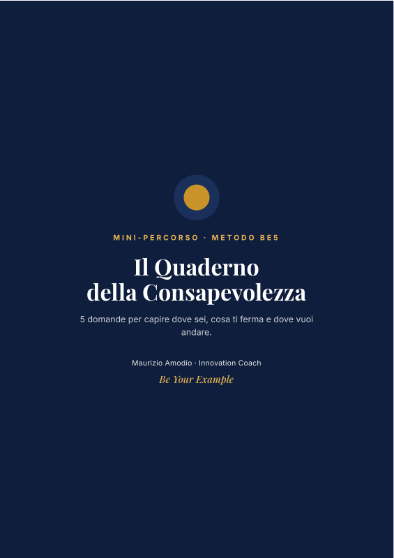 Copertina del Quaderno della Consapevolezza